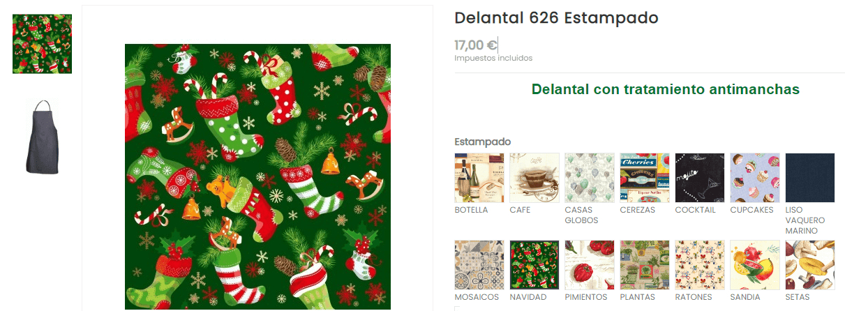 delantal navidad. Delantales de cocina para navidad